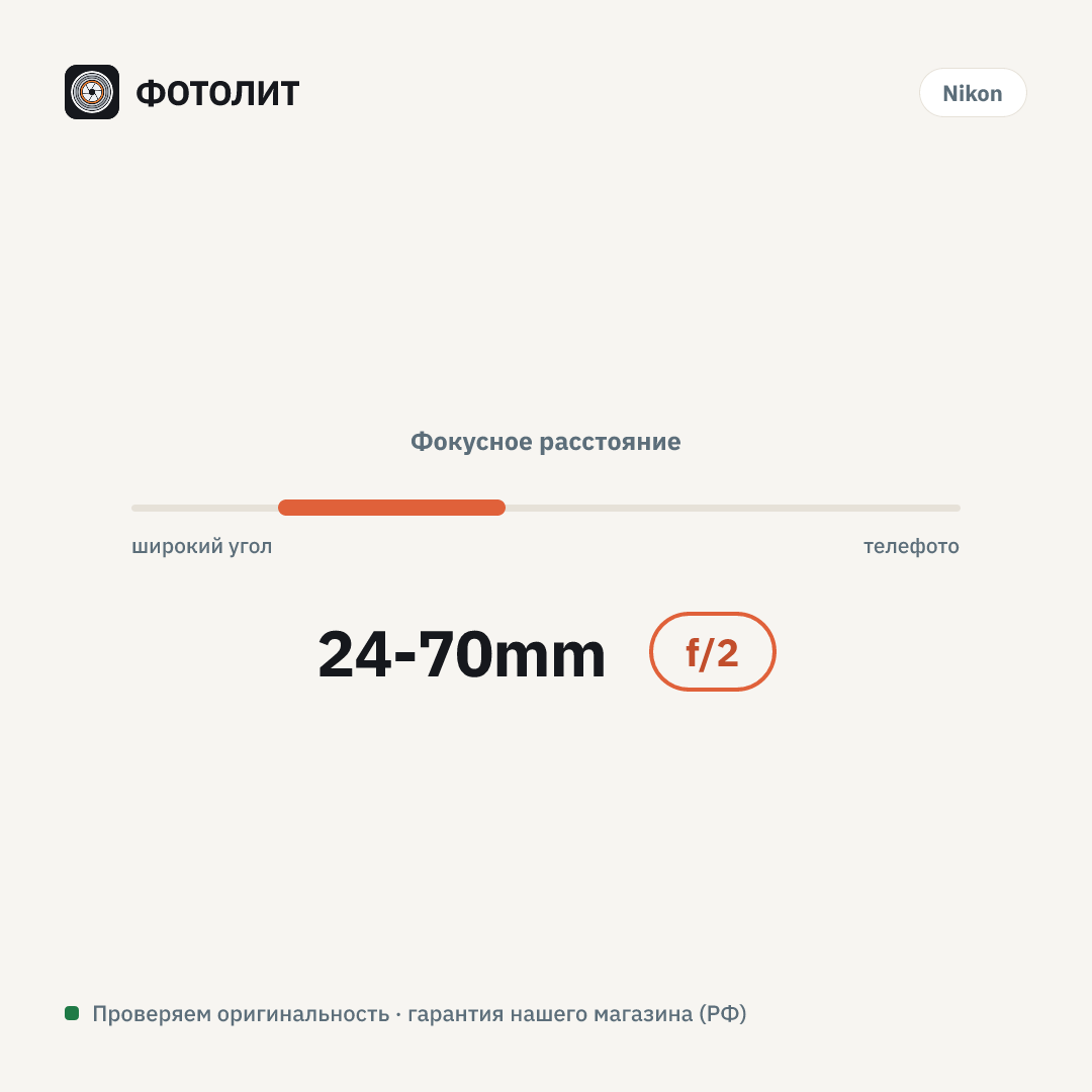Объектив Nikon 24-70mm f/2.8S II Nikkor Z — визуализация характеристик