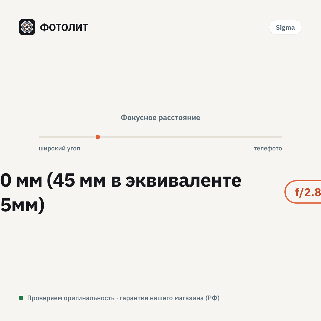 Объектив Sigma AF 30mm f/2.8 DN Art Sony E — визуализация характеристик