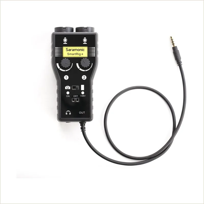 Saramonic SmartRig + адаптер для микрофона с выходом 3,5 мм (2 входа XLR, 2 входа 1/4", 2 входа 3,5 мм)