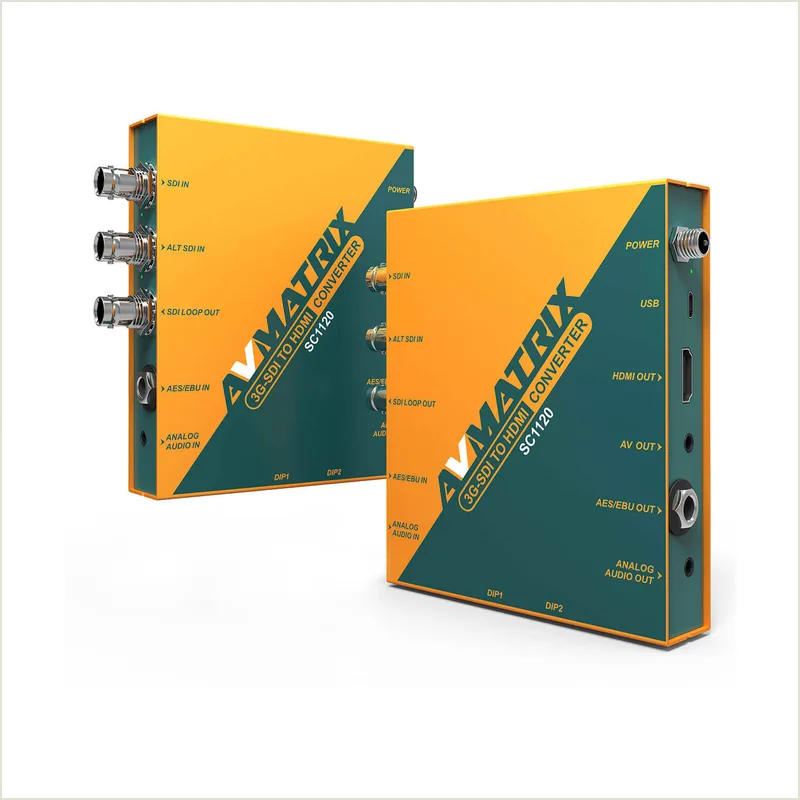 Конвертер AVMATRIX SC1120 3G-SDI в HDMI/AV с масштабированием