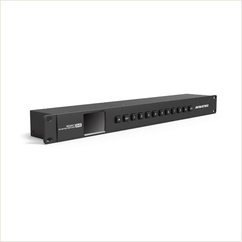 Матричный коммутатор AVMATRIX MSS0811 компактный 3G-SDI 8×8