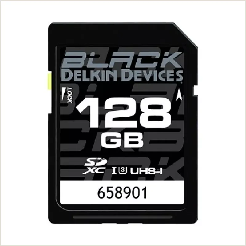 Карта памяти Delkin Devices BLACK SDXC 128GB UHS-I U3 V30 R90/W90MB/s [DDSDBLK128GB]