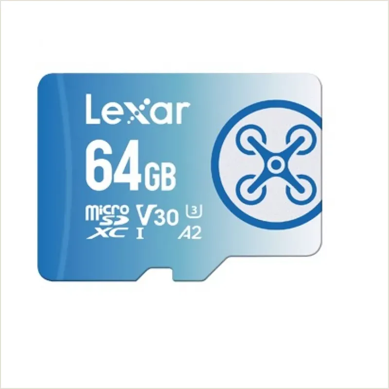 Карта памяти 64GB Lexar FLY microSDXC UHS-I (W/R 160/60mb/s) C10 A2 V30 U3 (LMSFLYX064G-BNNNG)