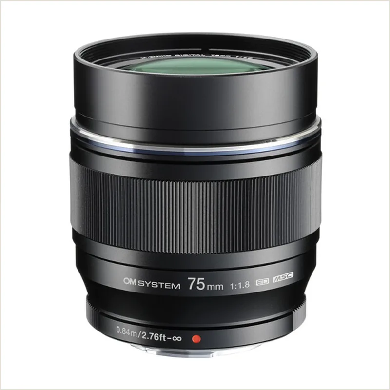 Объектив OM SYSTEM M.Zuiko Digital ED 75 мм f/1.8 черный
