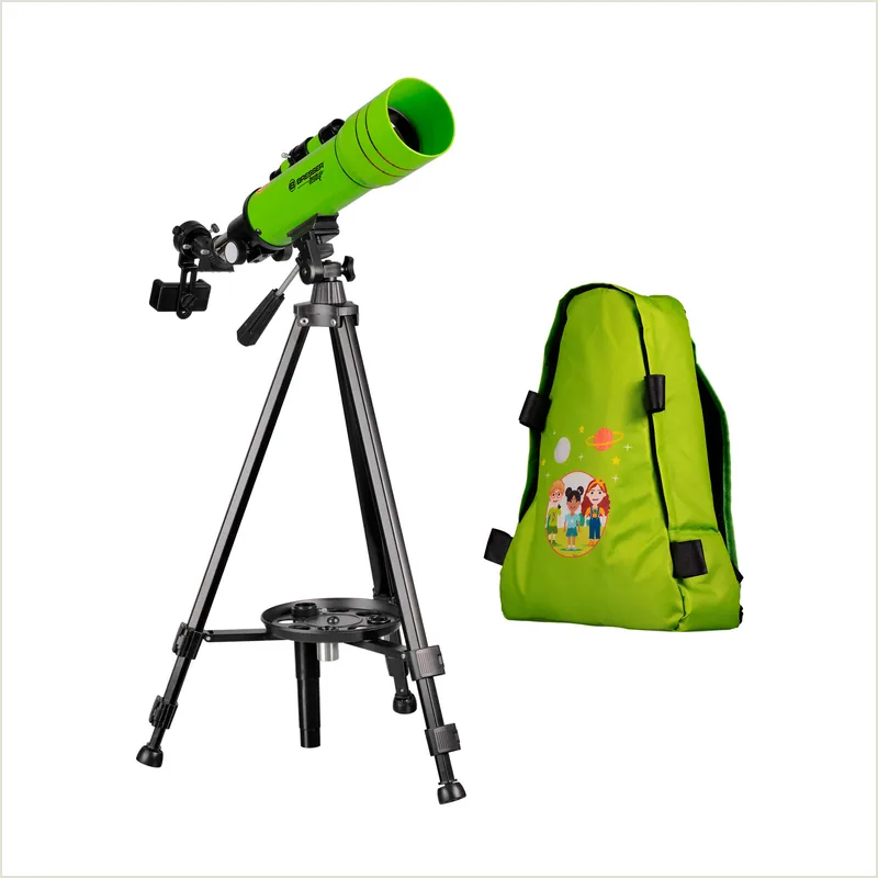 Телескоп BRESSER JUNIOR  70/400 в зеленом рюкзаке (8850610B4K000)