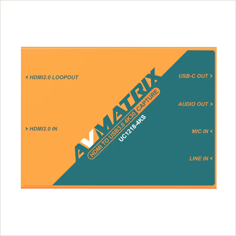 Устройство видеозахвата AVMATRIX UC1218-4KS HDMI2.0 USB3.0 4K30