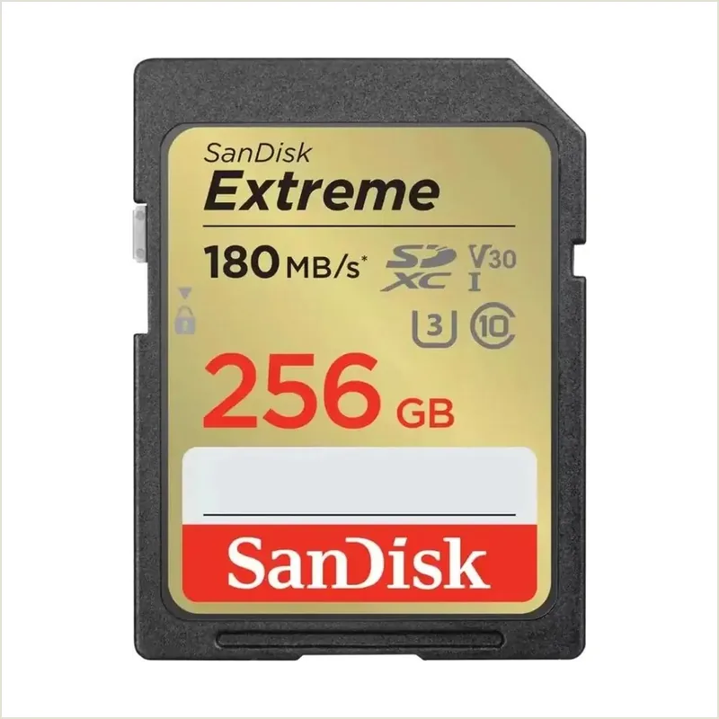 Карта памяти Sandisk Extreme SDXC UHS-I Class 3 V30 180/130MB/s 256Gb (SDSDXVV-256G-GNCIN)